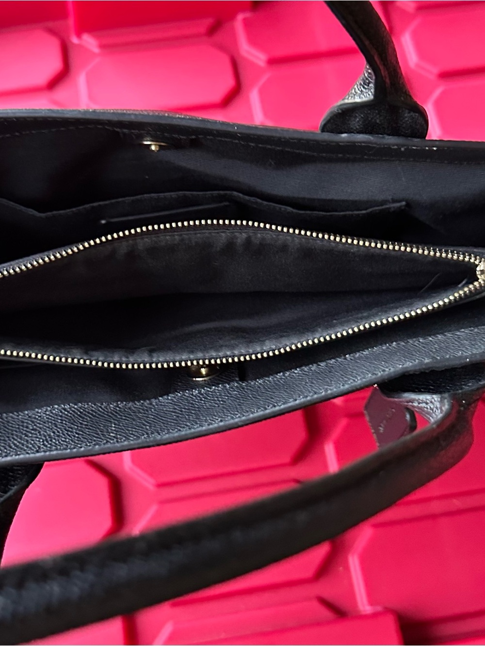 Coach Black Leather Casey Tote - Picture 8 of 9